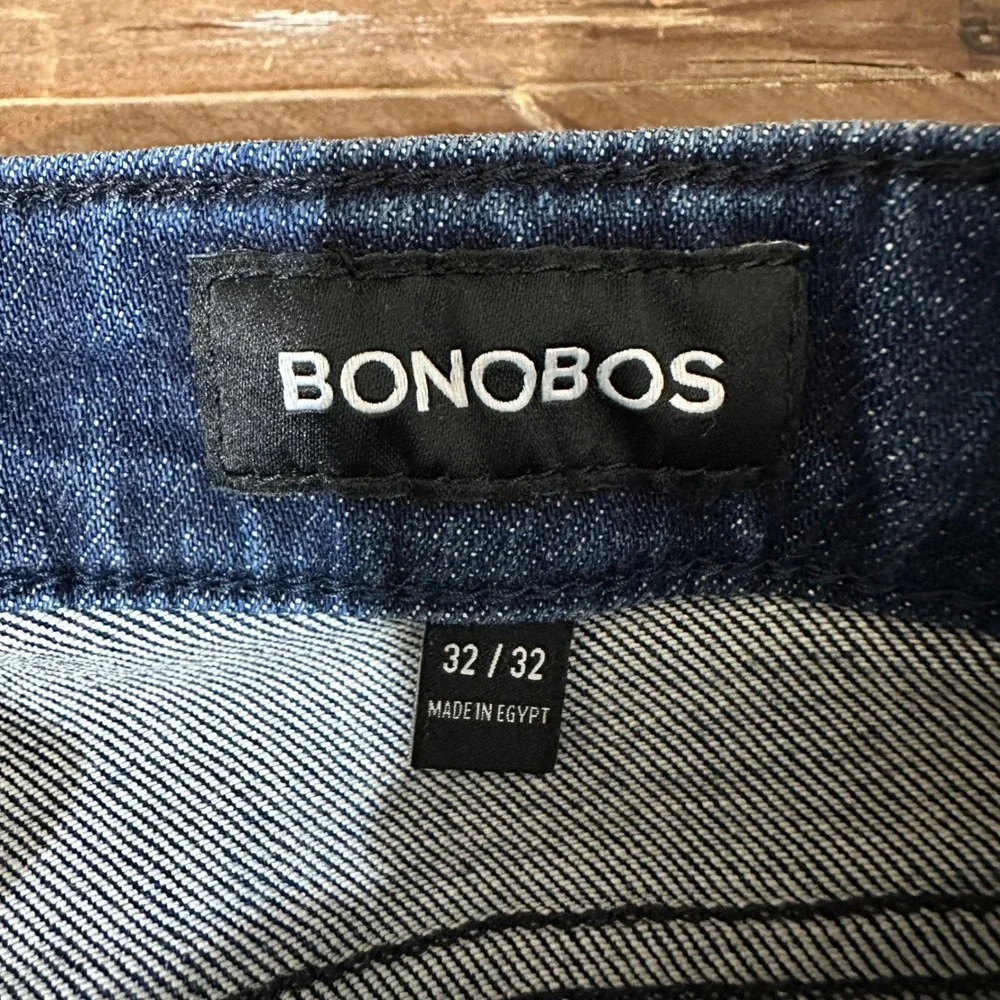 Bonobos Mens Premium Stretch Tapered Jeans 32x30 Blue‎ Denim Casual Weekend